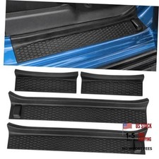 Door Sill Guards Kit TPE 4 Pcs Set 2018-2026 JL JLU 2020-2026 JT 4-Door TPE