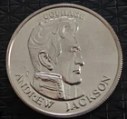 1980 Liberty Lobby Andrew Jackson Courage Fine Silver Round 1/2 oz .999 Fine Unc