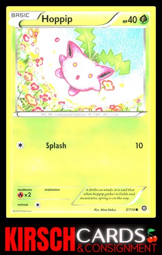 Hoppip XY - Steam Siege #3/114 High Grade Pokemon Card - Picture 1 of 2