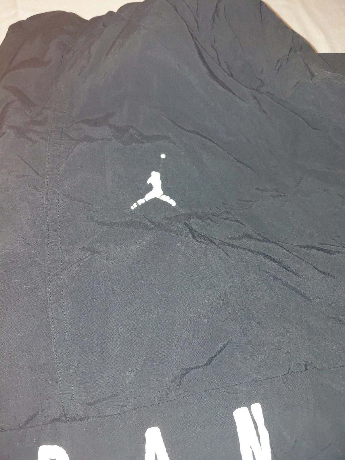 Jordan Est 1985 Black Pullover Windbreaker Jacket XL Vintage distressed letters - product detail image 7