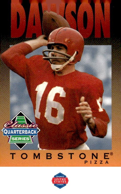 1995 Tombstone Pizza Classic Quarterback Series #3 Len Dawson