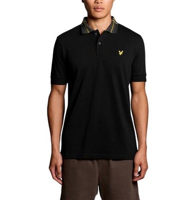 Lyle and Scott Tartan Collar Poloshirt Herren Shirt 48569
