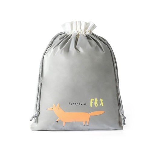 Double Layers Travel Shoe Bag Cartoon Drawstring Packaging Bag Home/Travel/Gym - Picture 14 of 18