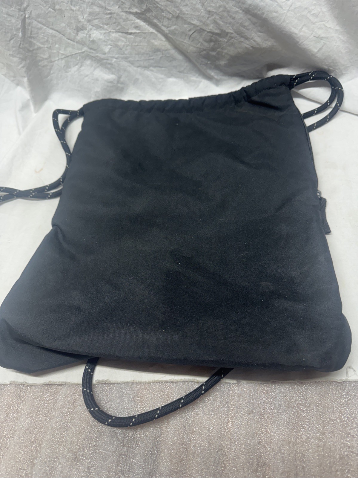 Nike Drawstring Black & White Backpack Gym Bag  U… - image 2