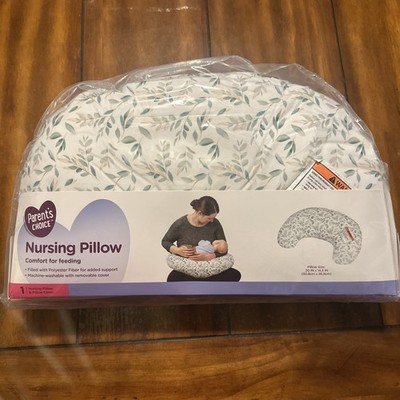 Parent s Choice Nursing Pillow, Polyester, Green Leaf Design