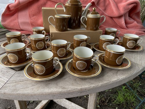 Fitz & Floyd Medaillon d'Or Cups & Saucers Gold Medallion Set Creamer Sugar Pot - Picture 3 of 15