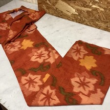 Japanese traditional vintage Kimono Orange Maple Leaf Casual Robe cute design