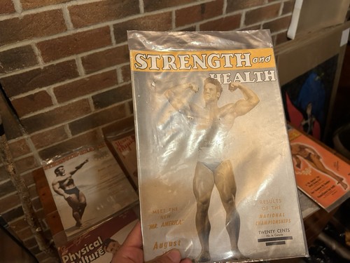 Lot 8 Vintage Bodybuilding Magazines Fitness Physique Strength Extra Signed 1940 - Picture 3 of 17