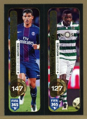 2017 Panini FIFA 365 Soccer Sticker Silva & Carvalho No. 371