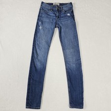 Abercrombie Kids Girls Jeans Size 13/14 Slim Super Skinny Jeans Denim Blue