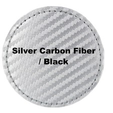 2.5 Round Blank Laserable Leatherette Hat Patches Adhesive Faux Leather Patches
