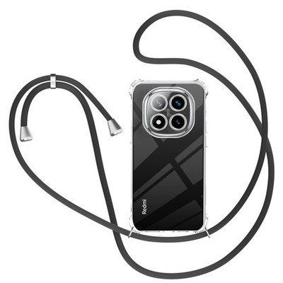 Handykette Hülle für Xiaomi Redmi Note 14 Pro+ Plus 5G mit Band, Transparent ...