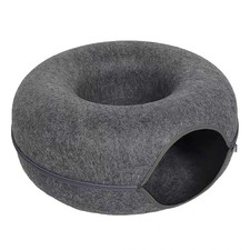 Cat Cave EXTRA LARGE Cat Tunnel Bed Indoor Cats,Cat Donut
