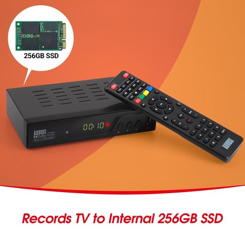 Freeview HD 256GB Almacenamiento Decodificador Receptor Doble Sintonizador HDMI - Agosto DVB502 - Imagen 3 de 8