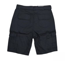 BLU ROCK NEW YORK 10" INSEAM CARGO POCKET W/BELT INCLUDED SHORTS MEN 36 - BLACK