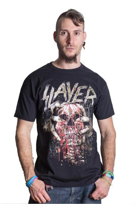  Offizielles T-Shirt Slayer Head Crush Tom Araya Thrash Metal Herren