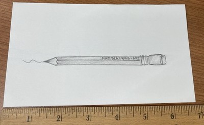 Blackwing Pencil Co. Hand Drawn Original 602 Drawing On Thick Card Stock