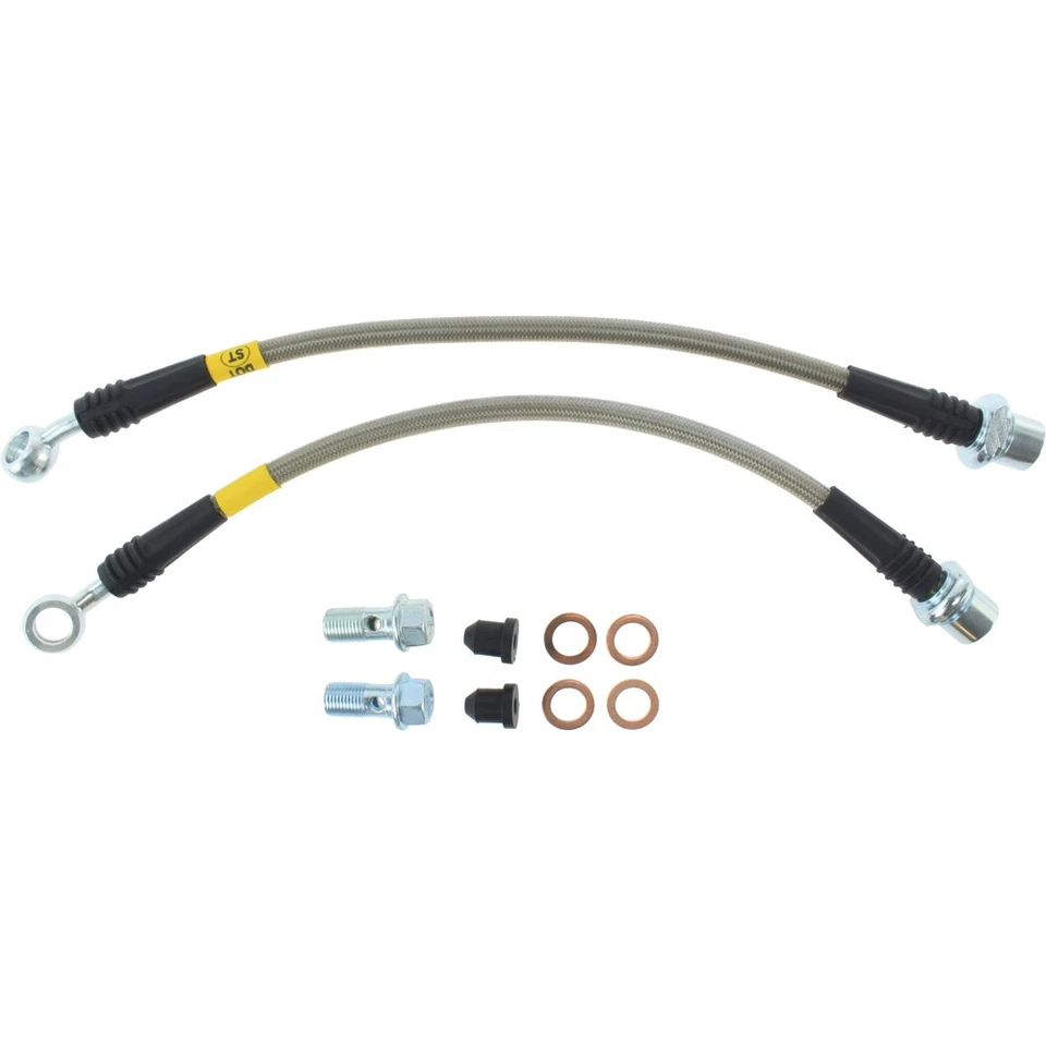 Línea de freno trasera trenzada de acero inoxidable StopTech 950.44505 para 05-10 tC, 00-05 Celica Foto 2 de 2