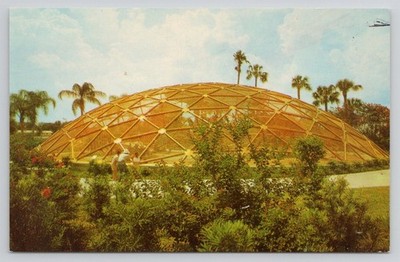 Geodesic Dome Aviary Anheuser Busch Gardens Tampa Florida Postcard
