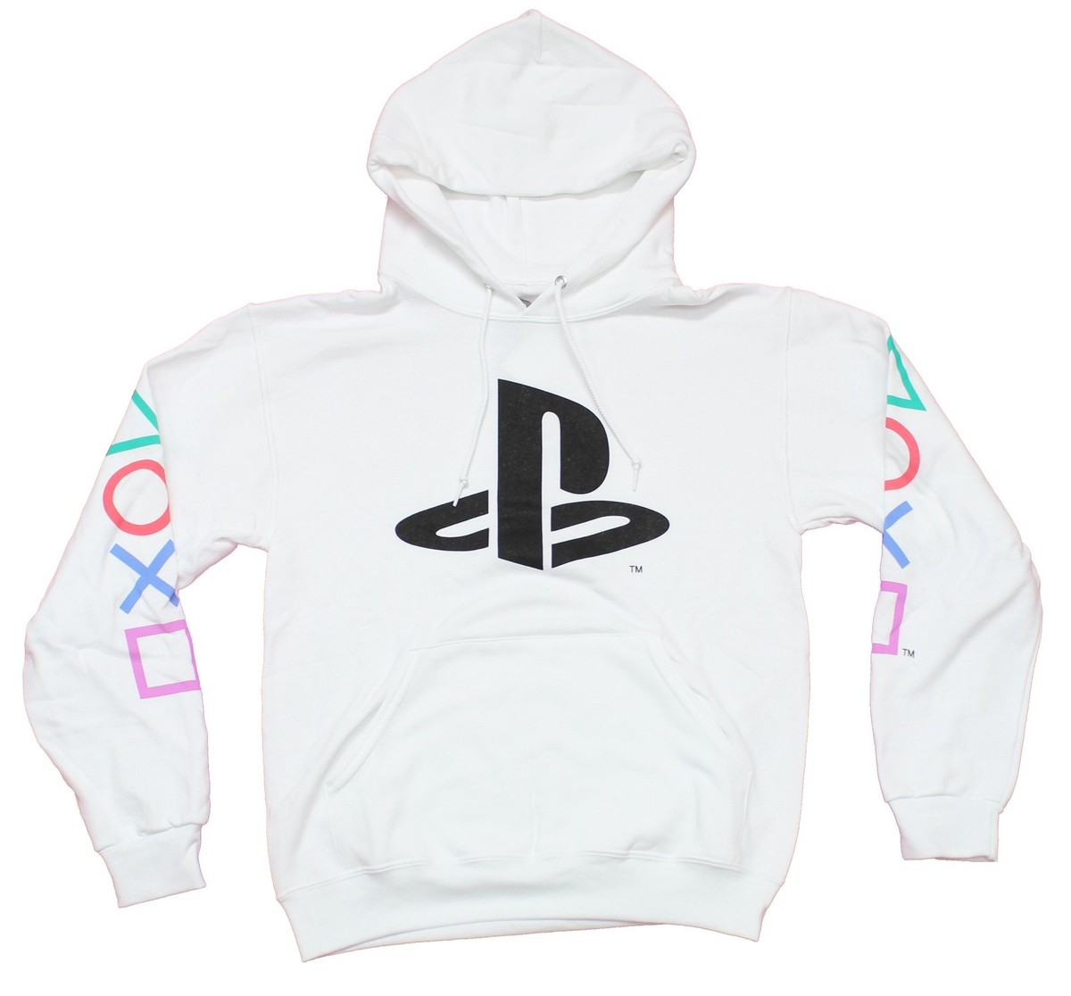ミュージシャン CVLTE PS Symbol hoodie. PlayStation Mens Pullover Hoodie - Black Logo Button Symbol