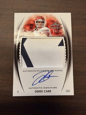 Leaf 2014 Trinity Derek Carr #DP-DC1 Patch Auto Silver /25 Raiders