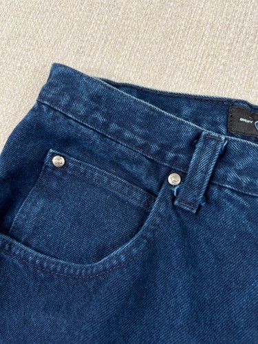 Anchor Blue Loose Baggy Jeans Mens 33" x 31" Grunge Y2K Vintage Blue Skater Rave - Picture 6 of 19