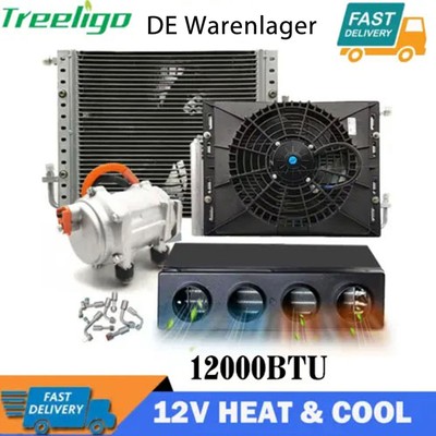Treeligo 12V Cool&Heat RV Dachklimaanlage für Wohnwagen Wohnmobil RV Bus Trucks