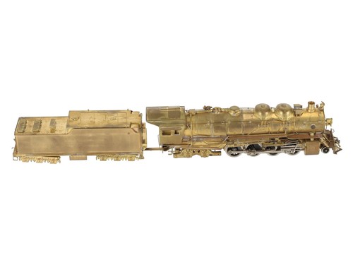 United Models HO Scale Brass Santa Fe 2-8-4 Berkshire Steam Loco & Tender/Box - Picture 10 of 12