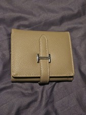 Ladies Light Beige Colour Hermes Wallet Purse Excellent Condition