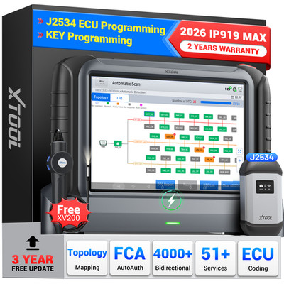 XTOOL IP919 MAX Top J2534 ECU Programmer OBD2 Diagnostic Scanner Key Programmer