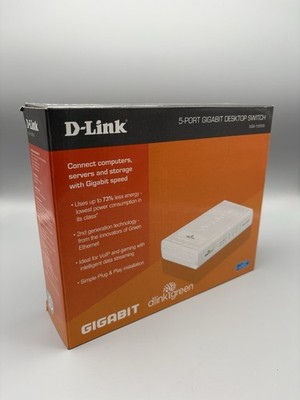 D-Link DGS-1005D 5-Port Gigabit Desktop Switch - Neu Unbenutzt OVP