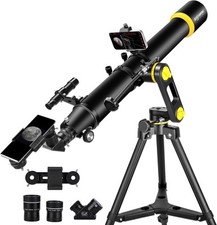 Beginners Kids Adults 90mm 1000mm Refractor Astronomical Telescope AZ mount