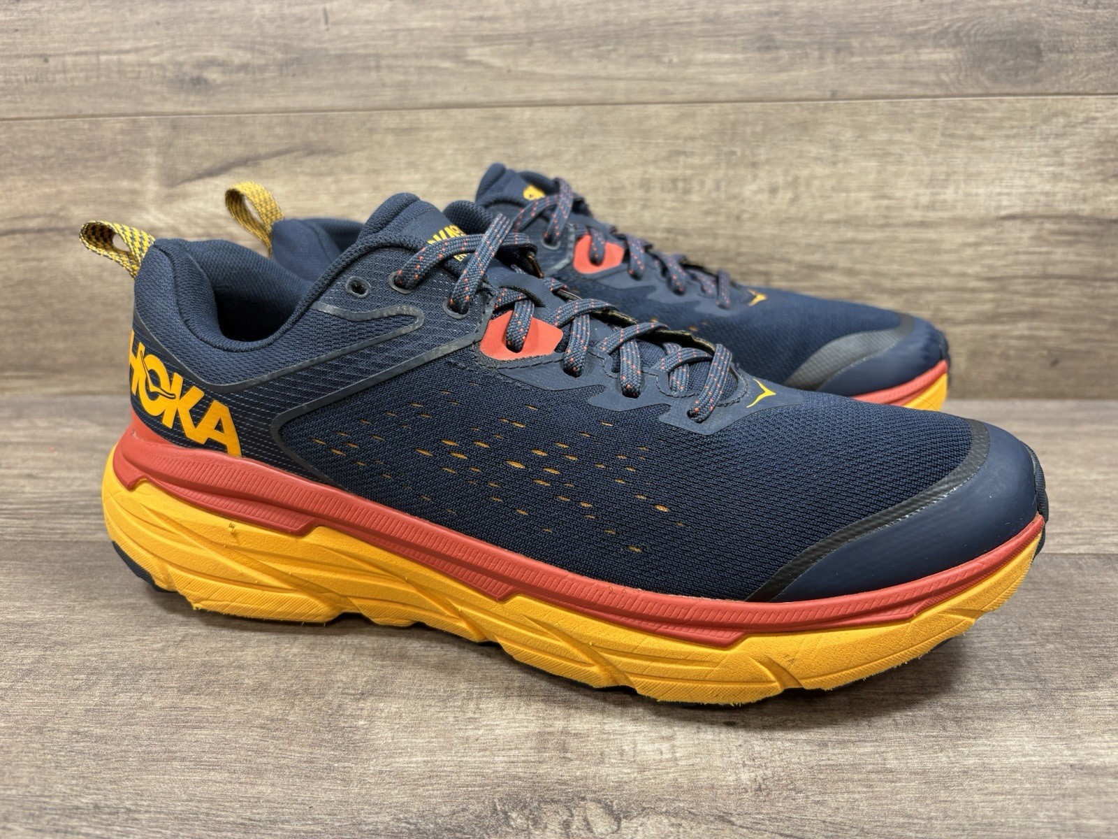 Hoka Challenger ATR 6 Trail Shoes 1106510OSRY Navy Orange Mens Size 10D See DESC thumbnail 7