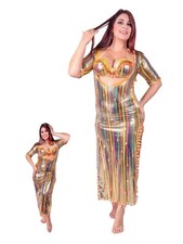 Egyptian belly dance dress with bra, handmade embellished new belly dance outfit
