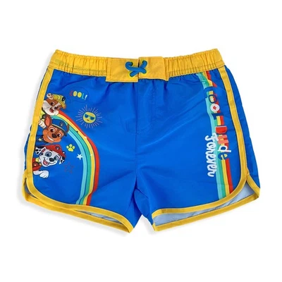 Costume De Bain Paw Patrol Officiel Pantalon Court Garçon Piscine 5368 Bleu 4 An - Photo 1/3