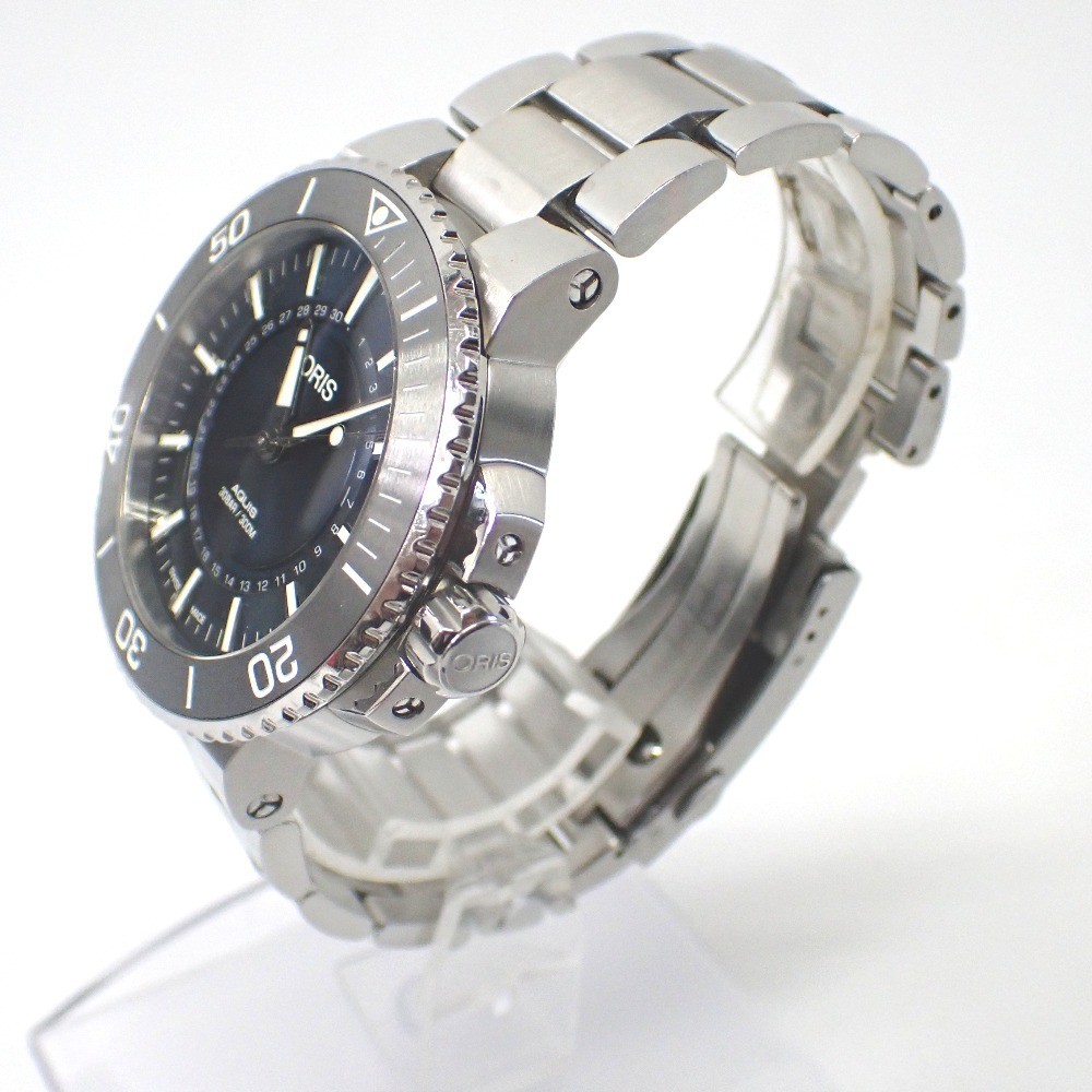 Ft641271 Oris Watch Aquis 7730 4125 Blue Dial Men s ORIS Used image 5