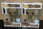 LOT OF 2 FUNKO POPS GUARDIAN OF THE GALAXY GROOT #1213 FUNKO EXCLUSIVE - NEW