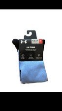 NWT Under Armour UA Team Youth Size 10.5-13 Over the Calf Socks Carolina Blue