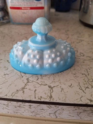 Fenton Hobnail shoe Candy Box Lid (Only)