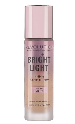Revolution Beauty Bright Light 4-in-1 Face Glow Makeup Gleam Light, 0.77 oz