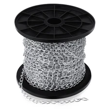 100 ft 1.3mm Galvanized Steel Hanging Jack Chain Gold Metal Link Chain Roll Spoo
