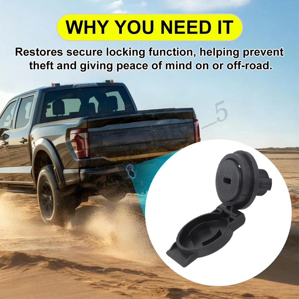 Spare Tire Lock Cylinder for 2015-2025 Ford F-150 2017-25 F-250 F-350 Super Duty Foto 3 de 4