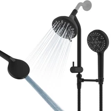 Dual Handheld Shower Head Combo, 3-Way High Pressure 10-Setting Handheld Show...