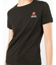 Kenzo Black Cotton Knit Boke Flower Applique T-Shirt S
