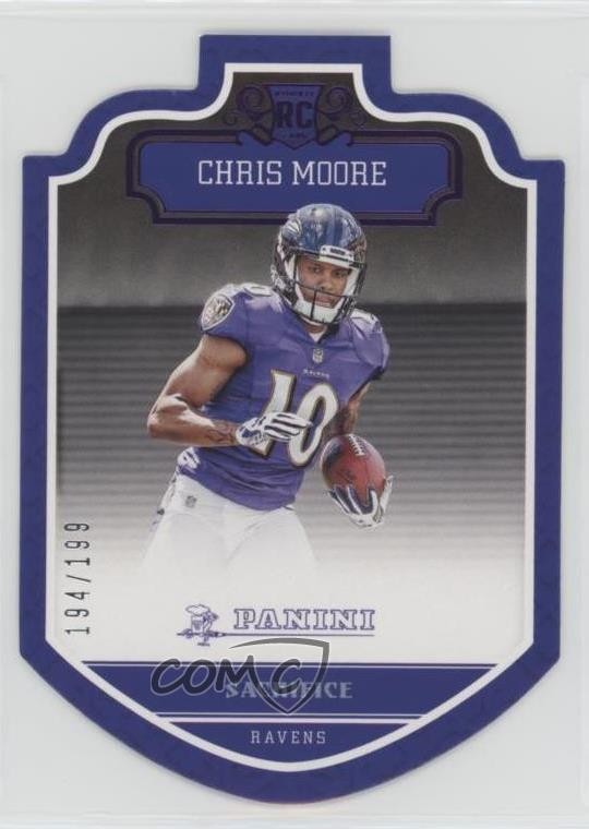 2016 Panini Rookies Sacrifice Die-Cut 194/199 Chris Moore #254 Rookie RC 1u6