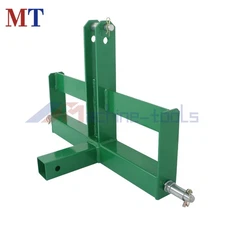 Green 3 Point 2" Receiver Hitch Drawbar For Cat 1 W/ Suitcase Weight Brackets US