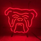 Vintage Red Dog Red Neon Sign. 12” X 12” Beer/Bar Decor.