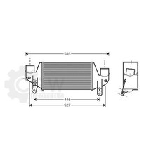 Ladeluftkühler für Ford Focus Turnier 1.8 TDCi Bj.02-04