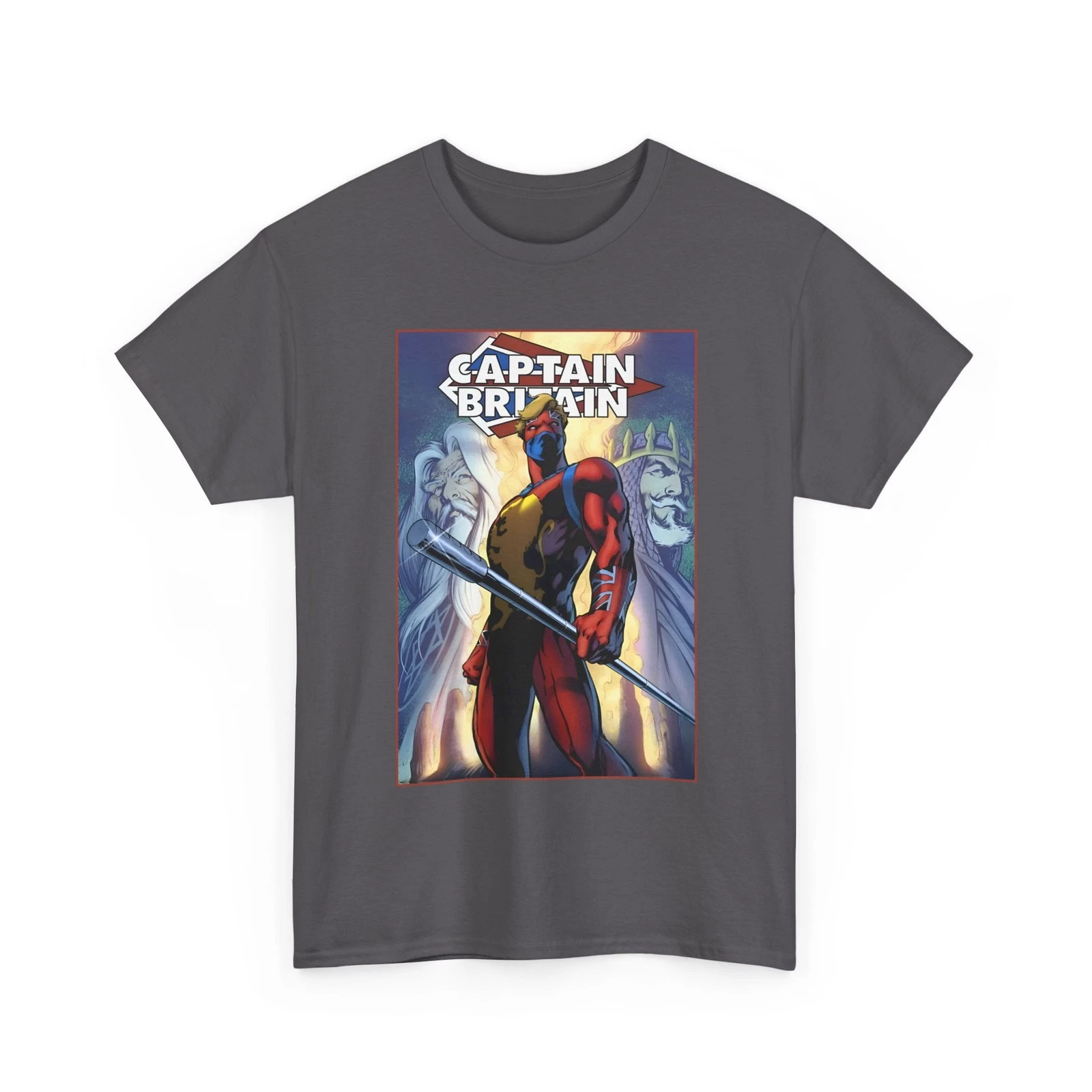Captain Britain T-Shirt - Alan Davis Art - Excalibur Leader - Marvel Comics