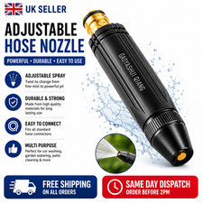 High Pressure Water Spray Gun Nozzle Garden Hose Pipe Lawn Car Wash Tool